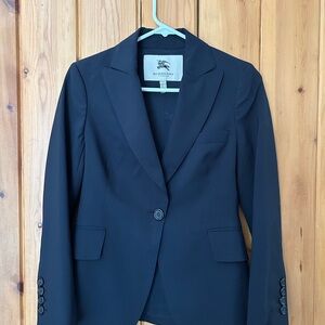 Burberry Bromwell Navy Blue Single Button Blazer Women’s
